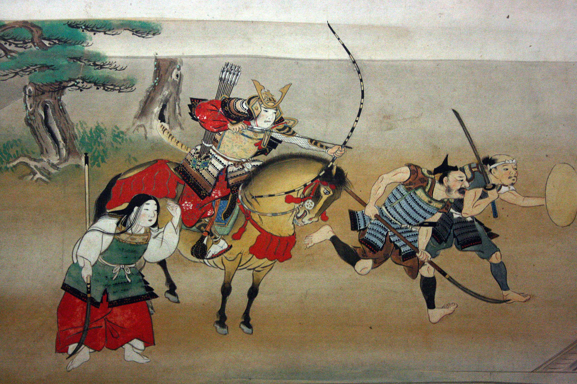 Women and men in the Night Attack on Yoshitsune's Residence At Horikawa